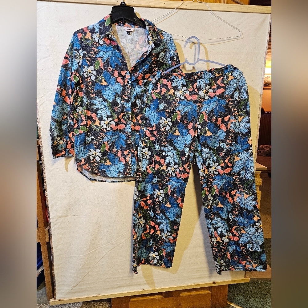 The Kit Floral Womens Pant Suit Set